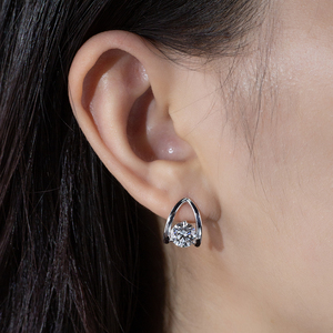 Pendientes de Diamantes de Oro Amarillo de 9K MSE-876 de Messi Jewelry para Mujer - Product Image 3