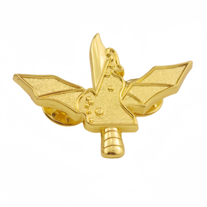 Distintivo Aeronautico Personalizzato di Alta Qualità in Metallo Dorato con Leone e Ali in Rilievo 3D Placcato Oro, Spilla da Bavero Esclusiva per l'Identità Africana - Product Image 5