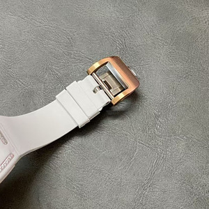 Montre mécanique luxueuse, élégante, de haute qualité, avec réserve de marche, étanche, sertie de diamants Moissanite, bracelet en caoutchouc de 20 mm - Product Image 4