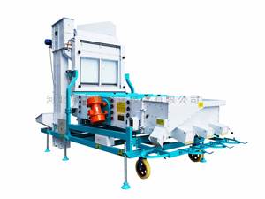 Machine de nettoyage des grains de millet de <span class=keywords><strong>sorgho</strong></span> Nettoyeur de semences à écran d'air avec niveleuse - Product Image 5