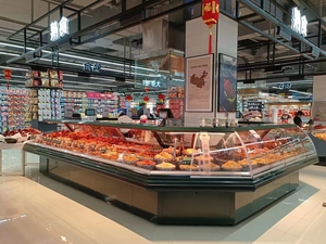 Vetrina Refrigerata Commerciale per Carne Fresca, Espositore con Raffreddamento ad Aria per Supermercati e Macellerie - Product Image 3