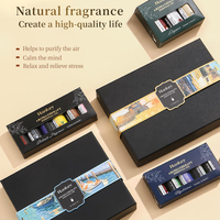 Coffret cadeau d'huiles essentielles hydrosolubles écologiques LUFU, aromathérapie, parfum, huile essentielle pour humidificateur, diffuseur d'arômes