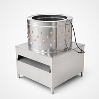 Machine à plumer les poulets en acier inoxydable pour usage commercial, capacité de 1 à 10 volailles par heure, élimination automatique des plumes pour la transformation en ferme