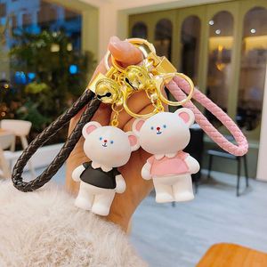 2024 New Arrival Promotion Gifts Kawaii Cute Cartoon Bear Soft PVC 3D <b>Custom</b> Logo <b>Keychain</b> - Product Image 3