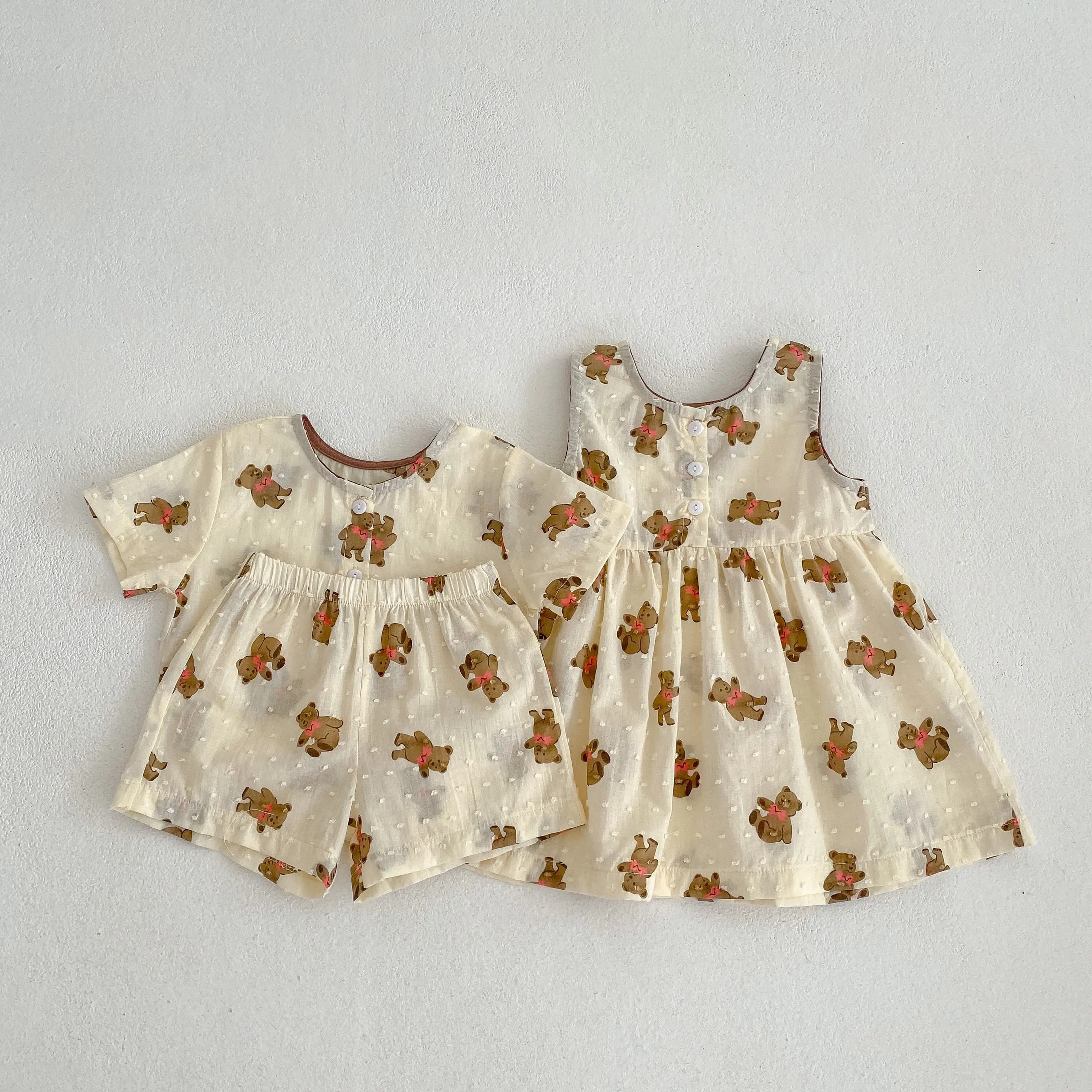 baby clothing set OEM Custom Baby Clothes 100% Cotton Solid Color Short Sleeve Baby Bodysuit Spring Summer romper boy