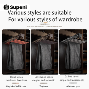 Modern Wardrobe Accessories Soft Closing <strong>Rack</strong> Metal Multi-functional Storage V-shape Pants <strong>Rack</strong> - Product Image 2