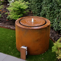 Fontaine d'eau de jardin contemporaine à fixer au mur, fontaine d'eau de jardin