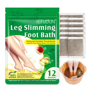 Wholesale Natural Herbal Treatment Mugwort Ginger Detox Foot Soak Herb Leg Slimming Foot Bath Bag