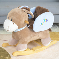 Chaise à bascule en peluche en forme d'âne, jouet à chevaucher pour tout-petits et enfants