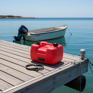 Portable Diesel <b>Fuel</b> <b>Tank</b> 3 Gal For <b>Outboard</b> Engine Boat Marine Plastic Gas Container DB Wholesale D0100H53RB2 - Product Image 2