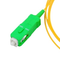 Cable de Fibra Óptica SC UPC de 12 Colores y 12 Núcleos, Pigtail FTTH CATV de 0.9mm, 1 Metro, SM, Telecomunicaciones, SC, FC, LC, ST, PVC o LSZH