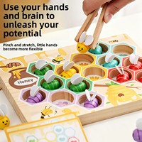 Jouet en bois rotatif Montessori directement de l'usine, matériel d'apprentissage éducatif pour enfants d'âge préscolaire