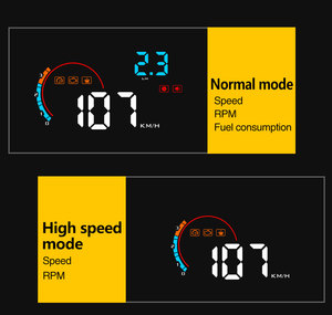 D2000 OBD2 <span class=keywords><strong>HUD</strong></span> intelligent universel, <span class=keywords><strong>mini</strong></span> projecteur de tableau de bord de voiture de 4 pouces, affichage numérique du compteur de vitesse sur le pare-brise avec partage d'écran - Product Image 4