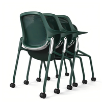 Chaise de bureau ergonomique au design moderne, sièges relevables et empilables pour le rangement, adaptée aux immeubles de bureaux et aux écoles