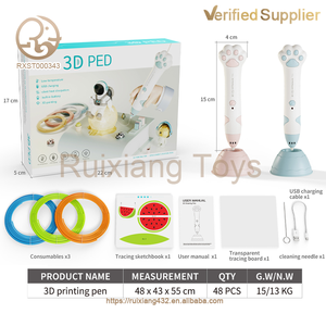 Fornitura di fabbrica penna stampa 3D a bassa temperatura giocattolo per bambini divertenti educativi set di zampa di gatto in plastica - Product Image 2