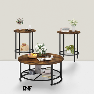 Bàn cà phê 3 mảnh và Bộ bàn cuối cho phòng khách - Product Image 1