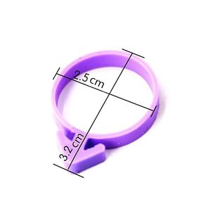 Silicone Piping Bag Clips 10 Pcs Round Binding Straps For Cake Decorating Tools - Product Image 3