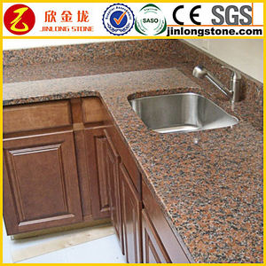 Bancadas de Cozinha Populares em Granito Vermelho, Preço de Granito Prefabricado Azul Royal, Bancadas de Cozinha em Granito Polido, Tampos de Banheiro - Product Image 2