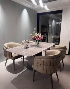 Silla de Comedor Zxm de Lujo Ligero, Moderna y Minimalista para Salón de Uñas, Muebles para Sala de Espera con Asiento Atmosférico - Product Image 5