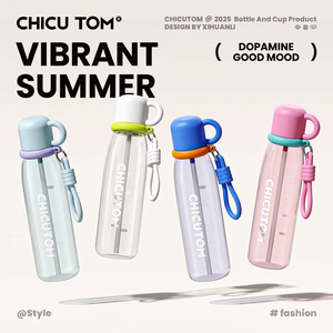ขวดน้ำพกพา Tritan พร้อมสายสะพาย ความจุขนาดใหญ่ สำหรับกิจกรรมกลางแจ้ง - Product Image 1