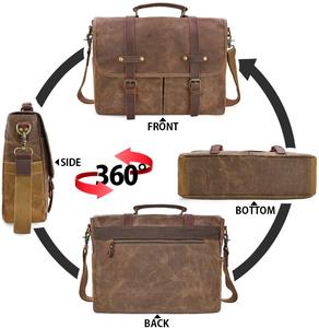 Borse a tracolla per Laptop in pelle <span class=keywords><strong>Messenger</strong></span> da uomo vecchie e Vintage personalizzate - Product Image 5