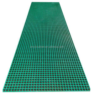 Grille moulée en fibre de verre FRP GRP durable pour les plateformes de stations d'épuration des eaux usées, passerelle, plancher - Product Image 4