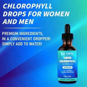 Chlorophylle liquide OEM/ODM 6000mg 59ml saveur menthe poivrée, complément alimentaire entièrement naturel - Product Image 5