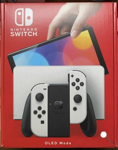 Modèle portable Switch OLED original 64 Go avec rouge néon et bleu néon, résolution 1280x720, batterie 4310 mAh - Product Image 2