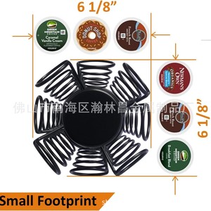 ที่เก็บแคปซูลกาแฟ 5 ชั้น หมุนได้ สีดำ ความจุขนาดใหญ่ สำหรับเก็บแคปซูลกาแฟ - Product Image 2