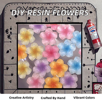 Accessori per decorazioni per gioielli e Scrapbooking con fiori in resina colorata Plumeria