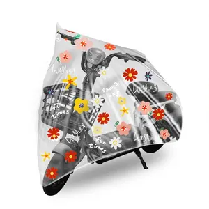 Housse de pluie étanche transparente vélo pluie anti-poussière moteur Scooter couverture de vélo