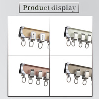 Rail incurvé en alliage d'aluminium haute performance système de voie de fenêtre efficace accessoires de voie de main courante pliée rails de poteaux de rideau
