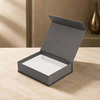 Boîte cadeau en carton kraft brun en gros, emballage rigide magnétique personnalisé pour vêtements, chemises et cadeaux de luxe