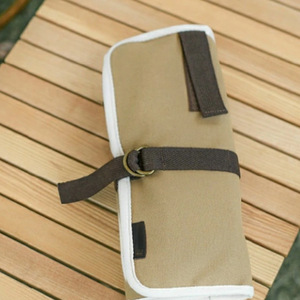 Sac de rangement pour vaisselle de camping en toile, sac portable pour barbecue et pique-nique, sac suspendu pour vaisselle de camping - Product Image 3