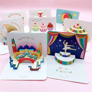 Biglietti d'<span class=keywords><strong>Auguri</strong></span> 3D Pop-up Fatti a Mano, Biglietti Stereoscopici Colorati a Forma di Torta <span class=keywords><strong>per</strong></span> <span class=keywords><strong>Compleanno</strong></span>, <span class=keywords><strong>per</strong></span> Bambini e Adulti, <span class=keywords><strong>per</strong></span> Feste e Celebrazioni - Product Image 1