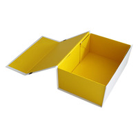Boîte cadeau personnalisée de luxe en forme de livre, en carton rigide pliable, avec fermeture magnétique, revêtement UV, gaufrage, matériaux recyclés