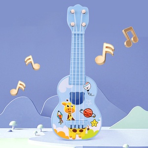 Jouet musical éducatif en plastique ABS pour débutants, avec fonction de simulation de chant et de jeu de guitare, cordes à pincer, 5 diapasons - Product Image 1