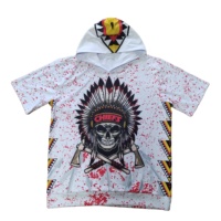 T-shirt à manches courtes en polyester avec logo personnalisé, impression par sublimation, impression numérique 3D, sans décoloration, faible MOQ