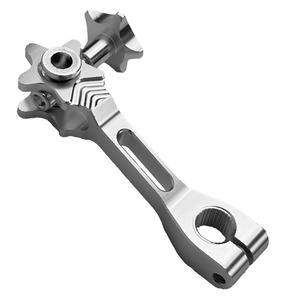 อุปกรณ์ตกแต่งมอเตอร์ไซค์ออฟโรด อะลูมิเนียมอัลลอย CNC ไซเบอร์พังก์  คันโยกเบรกหลังรูปดาวห้าแฉก 7 สี พร้อมแกนยึด - Product Image 4