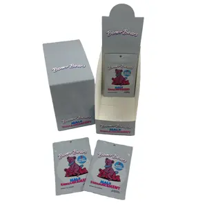 Personalizado Impresso Eco Amigável Cogumelo Comestível Chocolate Bar Embalagem Caixa De Caixa Para Doces Amendoim Proteína Bar Wrapper