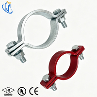 Collier de serrage en acier au carbone électrogalvanisé UTT60 pour l'installation de conduites de protection contre les incendies et les tremblements de terre à l'échelle mondiale