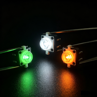 Interrupteur tactile lumineux 12x12x7,3 mm, bouton-poussoir momentané 6 broches DIP avec LED rouge 12V