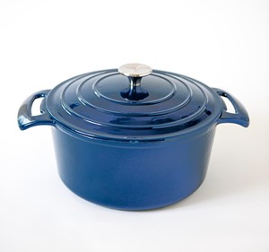 Ensemble de <span class=keywords><strong>casseroles</strong></span> et marmites Longkey en fonte émaillée céramique, classiques, antiadhésives, écologiques, compatibles gaz et <span class=keywords><strong>induction</strong></span> - Product Image 1
