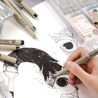 Marqueur de ligne de fleur de cerisier Micron Art pour peinture stylo de dessin au trait d'aiguille étanche, fournitures d'art de papeterie stylos de marquage