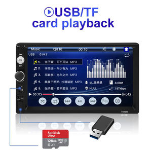 Prix usine voiture stéréo voiture lecteur Mp5 2 Din 7 "écran tactile Bt Usb Fm Aux 7010b 7018b 7023 avec caméra de recul - Product Image 6