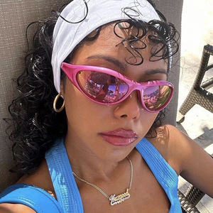 Gafas de Sol Futuristas Y2K, Retro, Modernas, con Marco Estrecho, para Moda Urbana, Gafas de Sol para Uso Diario - Product Image 2