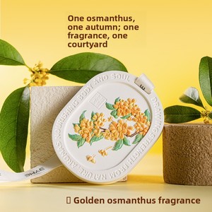 Tablettes d'aromathérapie en gypse parfumées à l'osmanthus solide pour armoire et <span class=keywords><strong>voiture</strong></span>, parfum longue durée, cadeau de Noël - Product Image 3