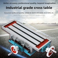 Table de travail transversale en fonte pour fraiseuse et perceuse, table transversale de fraisage métallique avec base pivotante