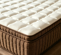 Matelas à ressorts ensachés indépendants à soutien zoné, matelas hybride roulé sur mesure, vente en gros