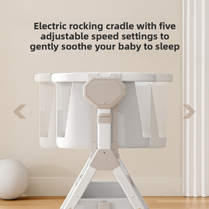 Multifunctional Smart Electric Modern Baby <b>Swing</b> Cradle Auto Soothing Adjustable Bassinet Rocking Bed Metal <b>Frame</b> for Newborns - Product Image 6
